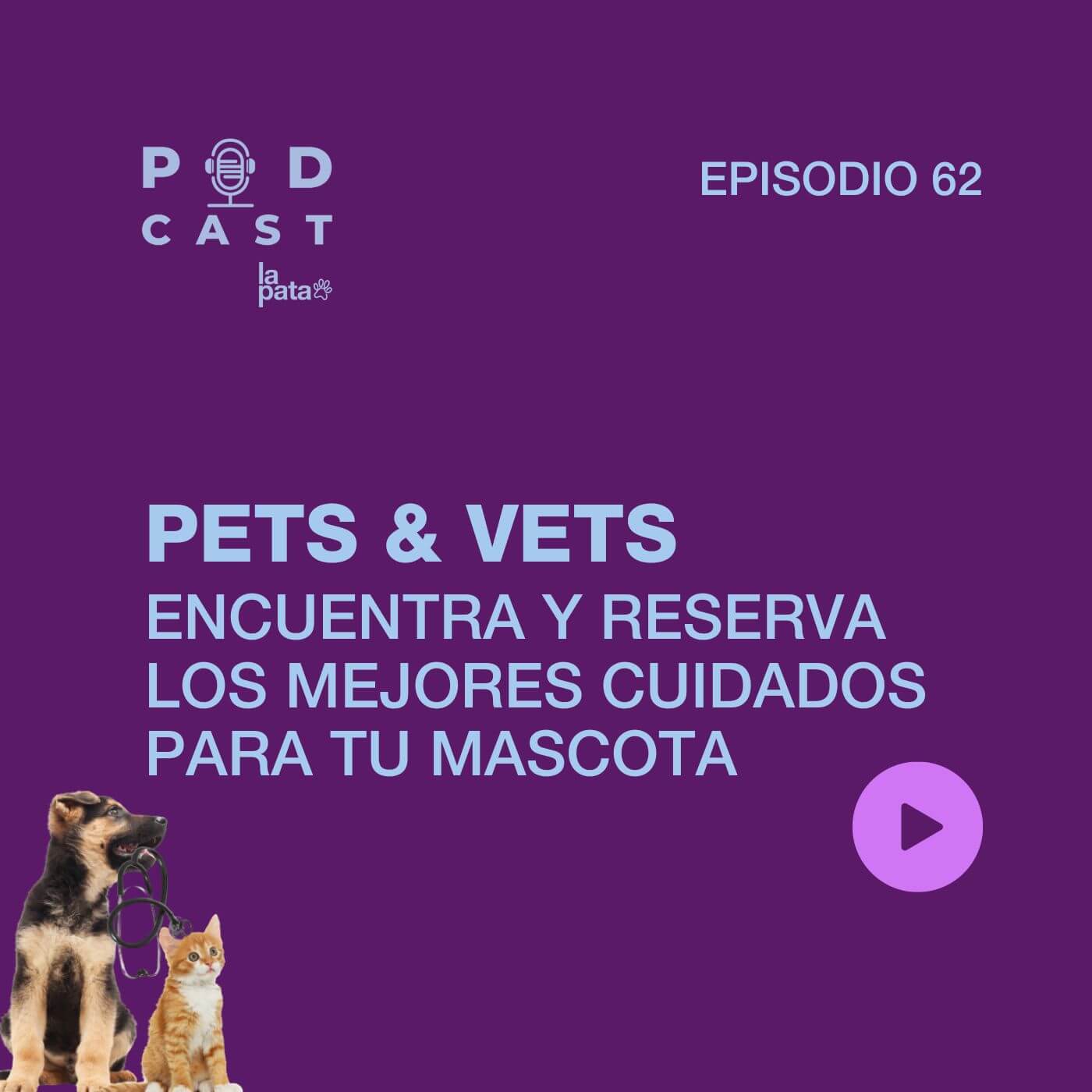 Nuestras amigas de La Pata Marketing acaban de estrenar un nuevo episodio de su @podcastlapata donde hablan de nosotras. 
  Os contamos más sobre la historia personal que nos llevó a crear Pets & Vets, retos, situación actual y hacia dónde vamos 🚀